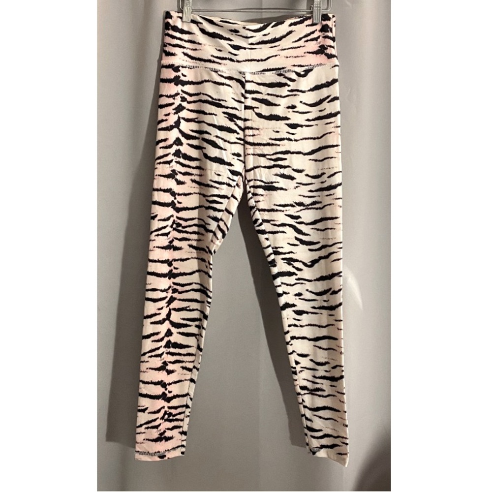 Forever 21 Lg TIGER STRIPE Retro LEGGING Bold Athleisure Y2K AF Fun Flirty Sexy
